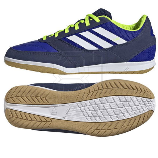 Vaikiški mėlyni salės futbolo batai neslystančiu padu adidas (SW1541022)