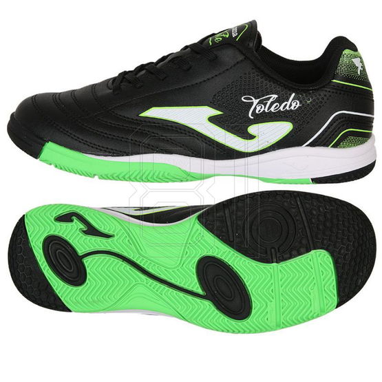 Vaikiški juodi futbolo batai salėms su guma Joma Toledo (SW1546623)
