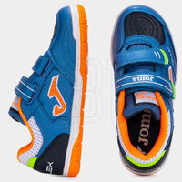 Vaikiški mėlyni salės futbolo bateliai su lipukais Joma (SW1546624)