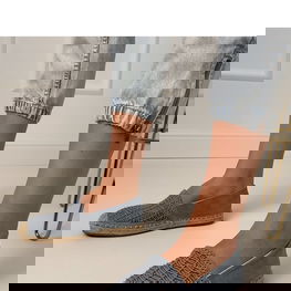 Espadrilės mėlynos pintos medžiagos su linu kasdienai PRIMO