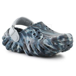 Šlepetės vaikams tamsiai marmurinės su ventiliacija Crocs