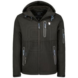 Striukė vyrams juoda atspari vėjui su gobtuvu Geographical Norway