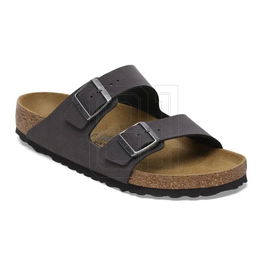 Šlepetės juodos Birko-Flor su anatomišku kamštiniu padu Birkenstock