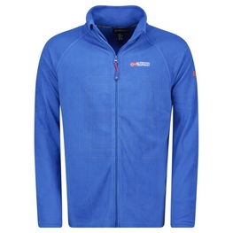 Fleisinė mėlyna striukė su užtrauktuku laisvalaikiui Geographical Norway