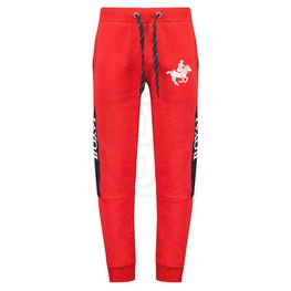 Sportinės kelnės raudonos medvilninės su raišteliu Geographical Norway