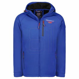 Softshell striukė mėlyna atspari vėjui su gobtuvu Geographical Norway