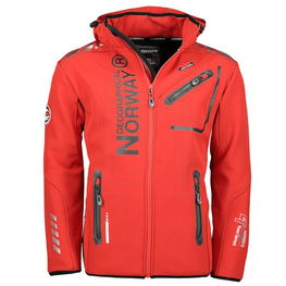 Softshell striukė vyrams raudona atspari vėjui ir drėgmei Geographical Norway
