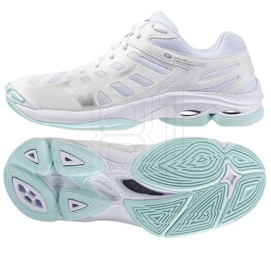 Laisvalaikio batai balti tinklinio salėje su amortizacija Mizuno (SW1564806)