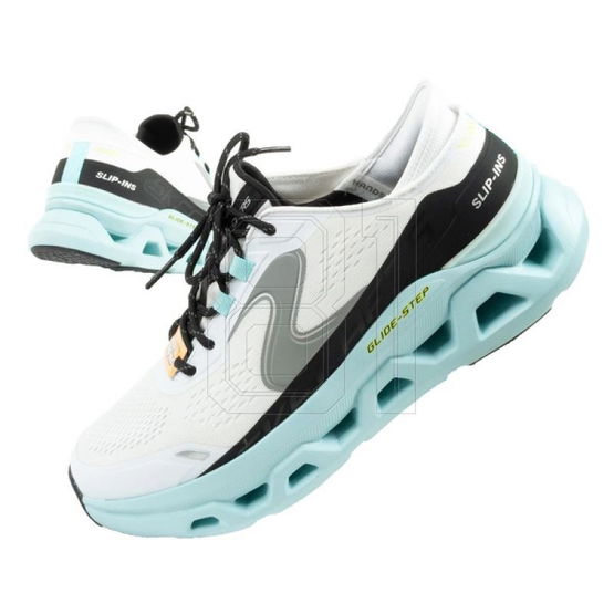 Laisvalaikio batai balti su orui laidžiu padu ir įspiriami Skechers (SW1564901)