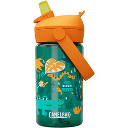 Vaikiška gertuvė su šiaudeliu žalia oranžinė 400 ml Camelbak