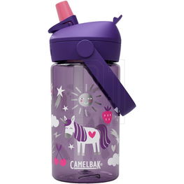 Vaikiška gertuvė su šiaudeliu, violetinė, Tritan, 400 ml, Camelbak