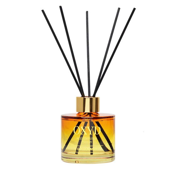 Namų kvapas su lazdelėmis auksinės spalvos 120 ml Oxyd