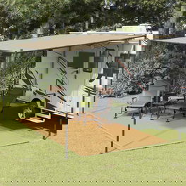 Palapinės kilimėlis, smėlio spalvos, 200x400cm, HDPE