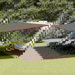 Palapinės kilimėlis, rudos spalvos, 400x800cm, HDPE