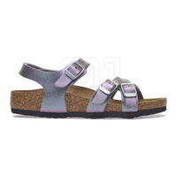 Vaikiški violetiniai odiniai sandalai su sagtimis Birkenstock (SW1576429)