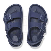 Vaikiški mėlyni sandalai su lipdukais ir dirželiais Birkenstock (SW1576430)