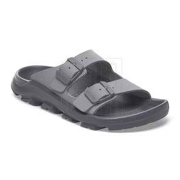 Vyriškos juodos šlepetės su reguliuojamais dirželiais Birkenstock