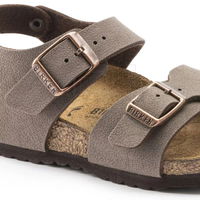 Vaikiški rudi odiniai sandalai su reguliuojamais dirželiais Birkenstock (SW1576432)