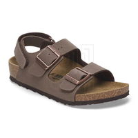 Vaikiškos rudos odinės sandalės su dirželiais Birkenstock (SW1576433)