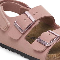 Vaikiškos rožinės odinės basutės su lipdukais Birkenstock (SW1576437)