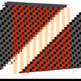 Lauko roletas, oranžinės ir rudos spalvų, 160x250cm