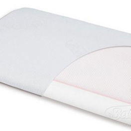 Termoelastinė balta pagalvė kūdikiui 40x26 cm AEROSLIM