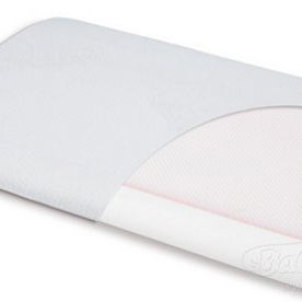 Termoelastinė balta pagalvė kūdikiui 40x26 cm AEROSLIM