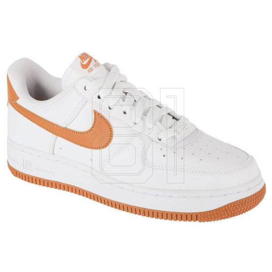Laisvalaikio batai balti oranžiniu logotipu Nike Air Force 1 (SW1575633)