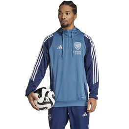Vyriška mėlyna futbolo treniruočių palaidinė su gobtuvu adidas Arsenal