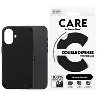 Telefono dėklas iPhone 16 juodas smūgiams atsparus PanzerGlass