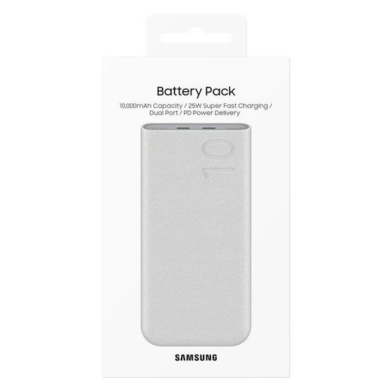 Išorinė baterija smėlio spalvos 10000mAh su greitu įkrovimu Samsung
