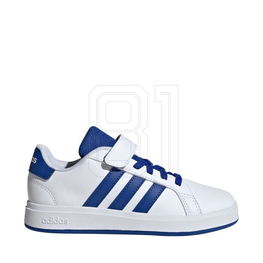 Vaikiški balti laisvalaikio batai su lipuku adidas Grand Court