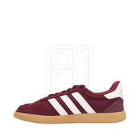 Laisvalaikio batai bordo spalvos zomšiniai su guma moterims adidas (SW1587745)