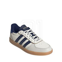Laisvalaikio batai balti su mėlynais akcentais odiniai patogiam vaikščiojimui adidas (SW1587763)
