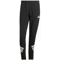 Sportinės kelnės juodos su užtrauktuku treniruotėms adidas
