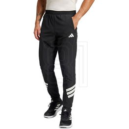 Sportinės kelnės juodos su užtrauktuku treniruotėms adidas