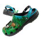 Guminės šlepetės vaikams žaliai juodos su Minecraft motyvais Crocs (SW1588132)