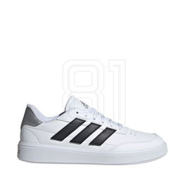 Laisvalaikio batai balti odiniai su juodomis detalėmis adidas