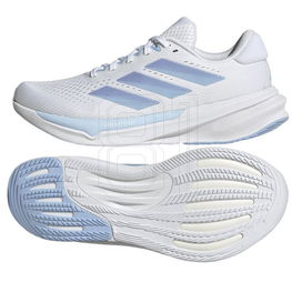 Laisvalaikio batai baltos spalvos su paminkštintu padu bėgimui adidas