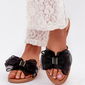 Šlepetės juodos spalvos su kaspinu kasdienai Step in Style (LKK215731)