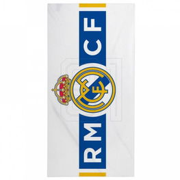 Rankšluostis vaikams Real Madrid, baltas, 70x140 cm, paplūdimiui