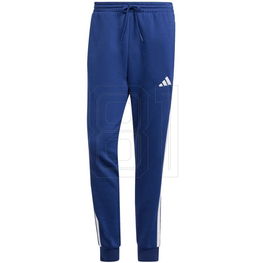 Sportinės kelnės mėlynos medvilninės su juostelėmis vyrams adidas