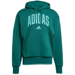 Vyriškas žalias džemperis su gobtuvu laisvalaikiui adidas