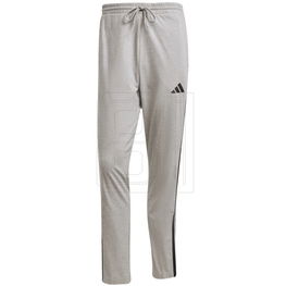 Sportinės kelnės pilkos medvilninės su juostelėmis vyrams adidas