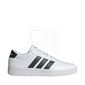 Laisvalaikio batai balti su juodomis juostomis iš sintetinio pluošto adidas