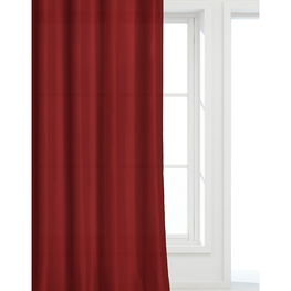 Užuolaida bordo spalvos su žiedais langams 140x250 Viva