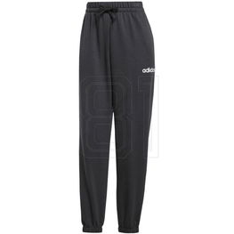 Laisvalaikio kelnės juodos medvilninės su tampriu juosmeniu adidas
