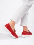 Raudoni moteriški batai