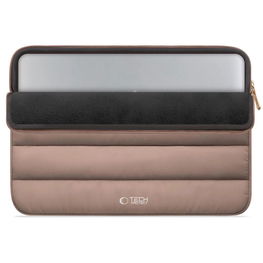 Nešiojamojo kompiuterio dėklas rudas su paminkštinimu 15–16" Tech-Protect