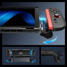 Dėklas konsolei juodas atsparus smūgiams Nintendo Switch 2 Supcase
